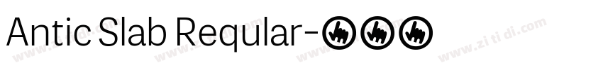 Antic Slab Reqular字体转换
